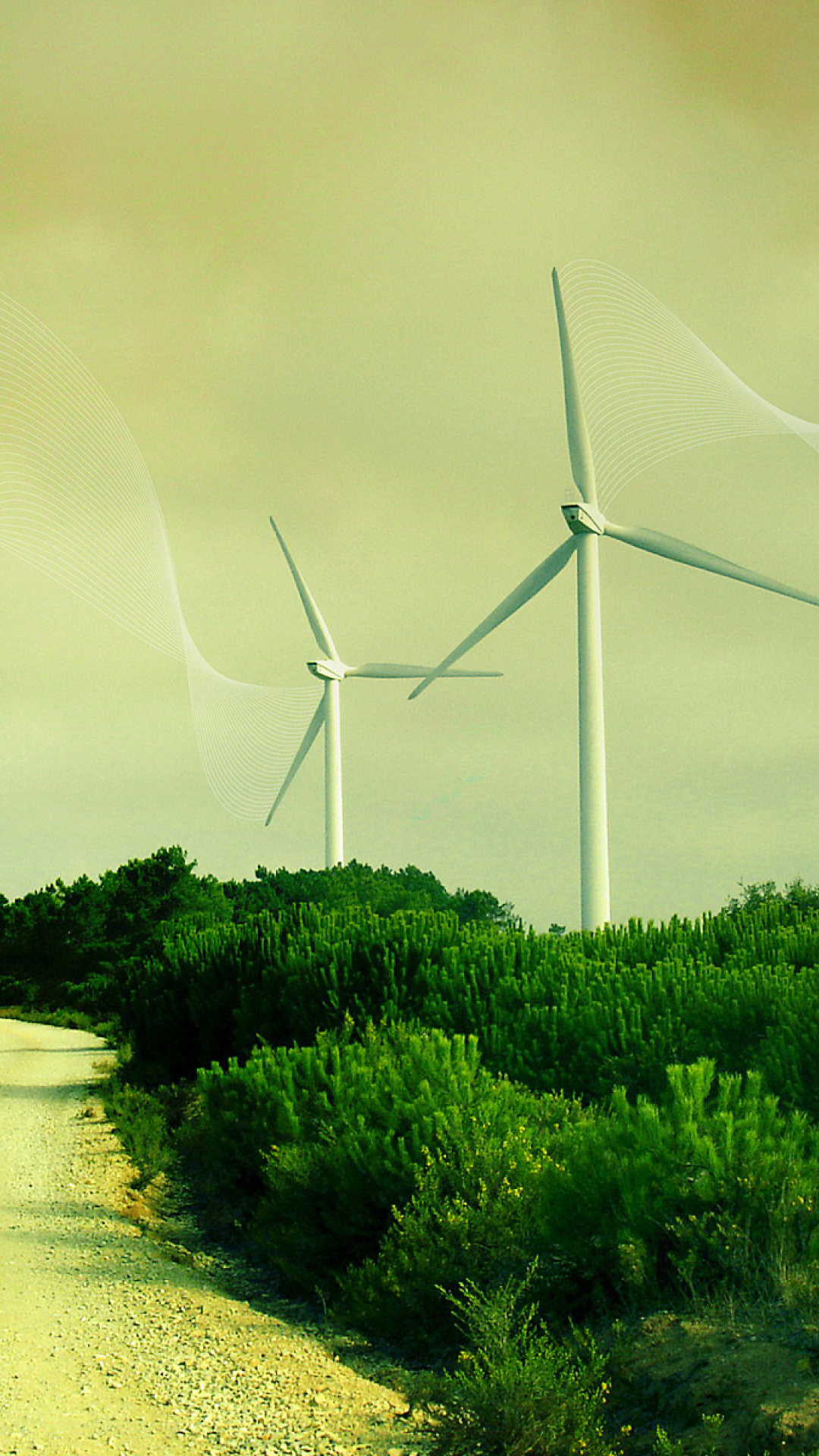 Fondo de pantalla Wind turbine 1080x1920