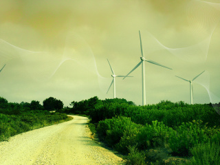 Screenshot №1 pro téma Wind turbine 320x240