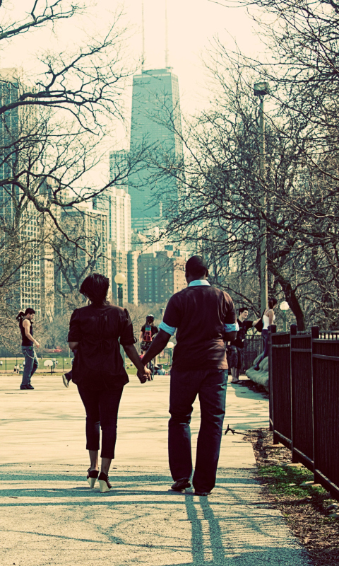 Fondo de pantalla Walk In Chicago 480x800