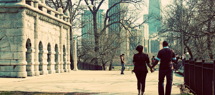 Das Walk In Chicago Wallpaper 720x320