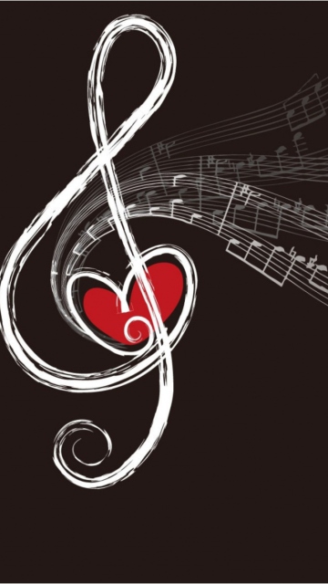 Das Musical Notes Wallpaper 360x640