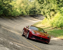 Das Red Ferrari Berlinetta Wallpaper 220x176