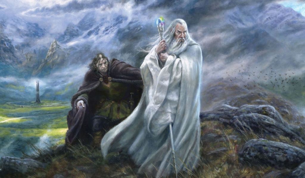 Lord of the Rings Art wallpaper 1024x600