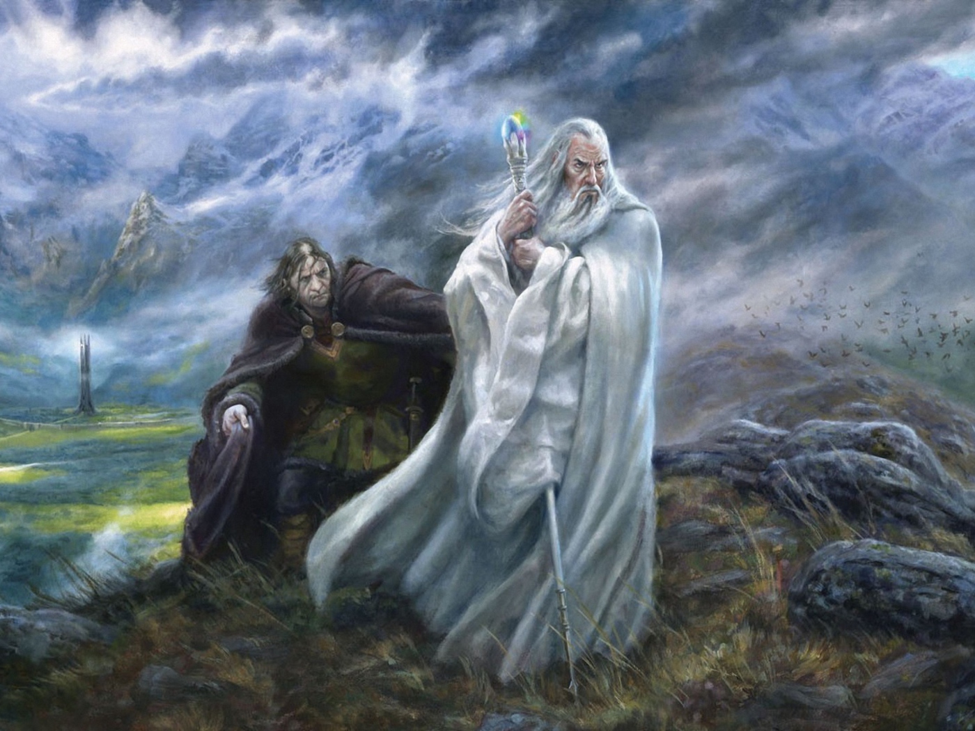 Fondo de pantalla Lord of the Rings Art 1400x1050
