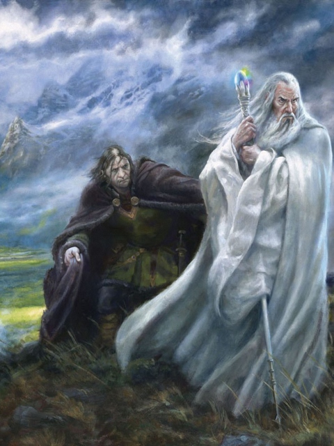 Fondo de pantalla Lord of the Rings Art 480x640
