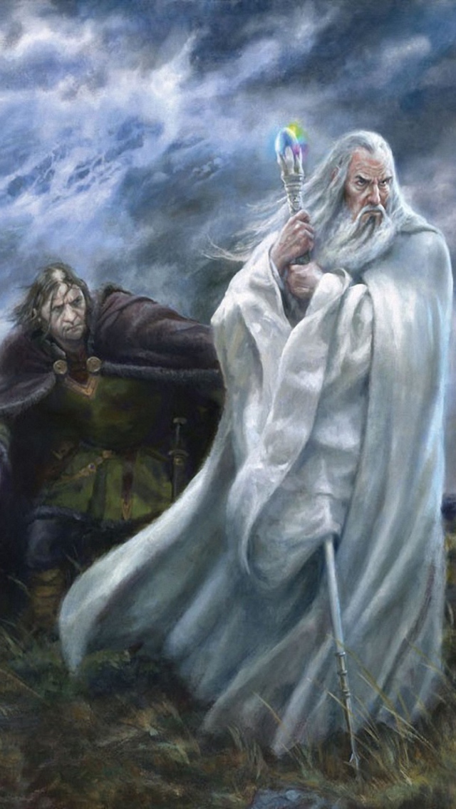 Fondo de pantalla Lord of the Rings Art 640x1136