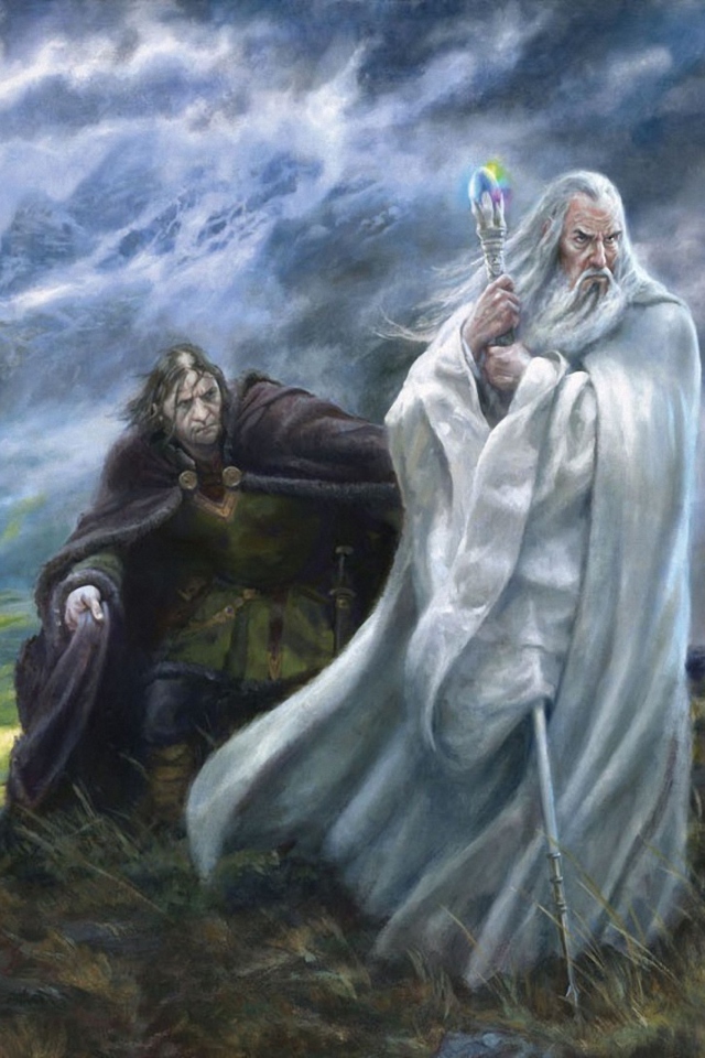 Fondo de pantalla Lord of the Rings Art 640x960