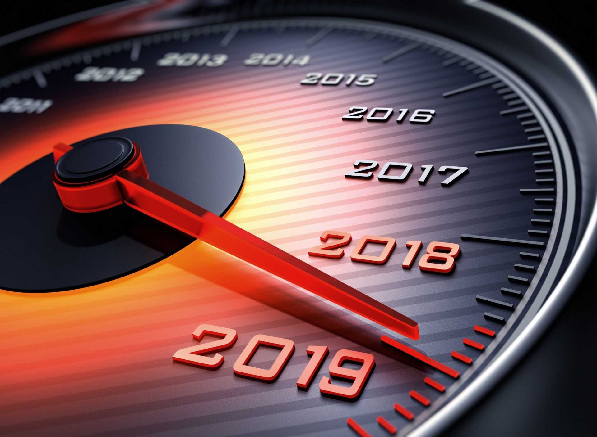 Screenshot №1 pro téma 2019 New Year Car Speedometer Gauge 1920x1408