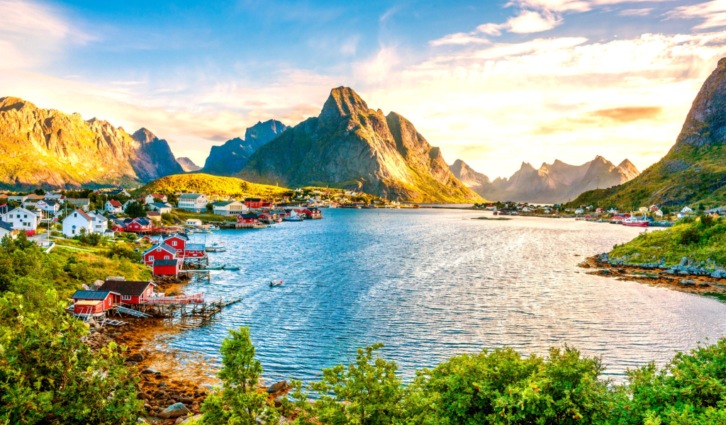Fondo de pantalla Norway Stunning Landscape 1024x600