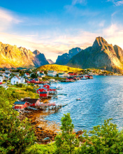 Das Norway Stunning Landscape Wallpaper 176x220