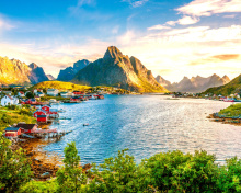 Das Norway Stunning Landscape Wallpaper 220x176