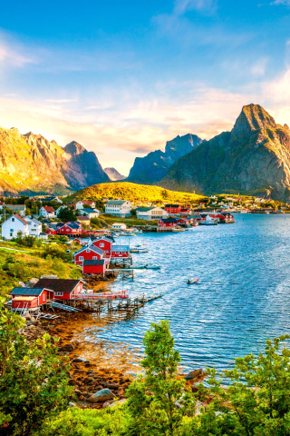 Das Norway Stunning Landscape Wallpaper 320x480