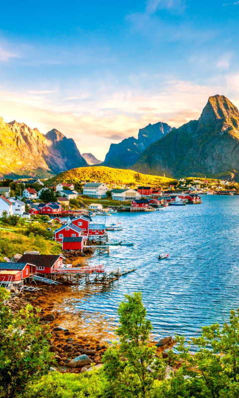 Обои Norway Stunning Landscape 480x800