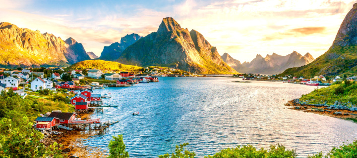 Das Norway Stunning Landscape Wallpaper 720x320