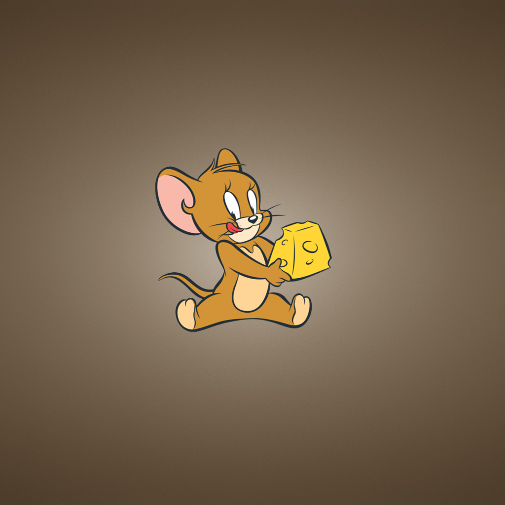 Das Tom And Jerry Mouse With Cheese Wallpaper 1024x1024