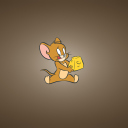 Tom And Jerry Mouse With Cheese screenshot #1 128x128