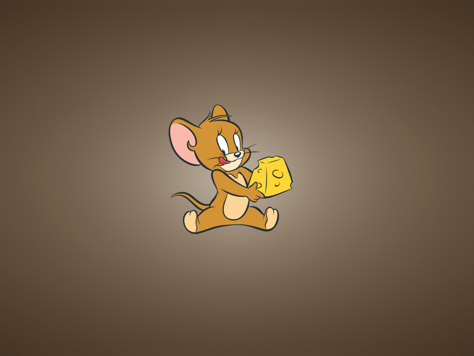 Обои Tom And Jerry Mouse With Cheese 1600x1200
