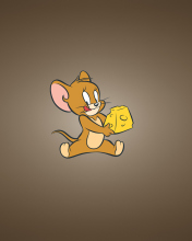 Tom And Jerry Mouse With Cheese wallpaper 176x220