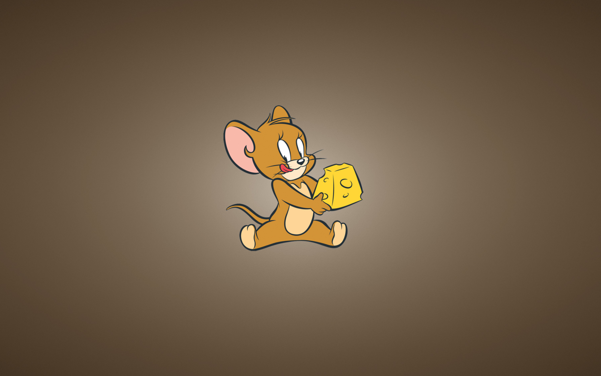 Обои Tom And Jerry Mouse With Cheese 1920x1200