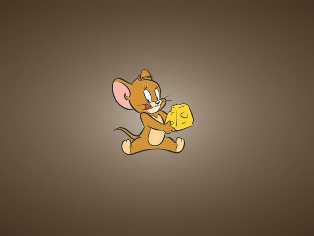 Tom And Jerry Mouse With Cheese wallpaper 640x480