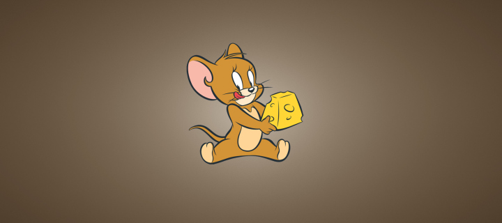 Fondo de pantalla Tom And Jerry Mouse With Cheese 720x320