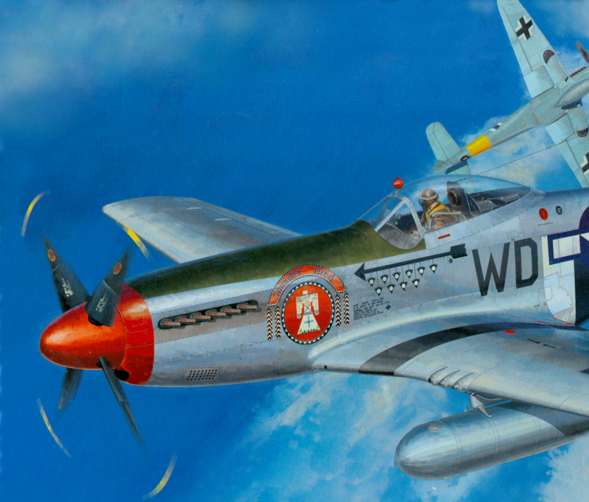 Das North American P-51 Mustang Fighter Wallpaper 1200x1024