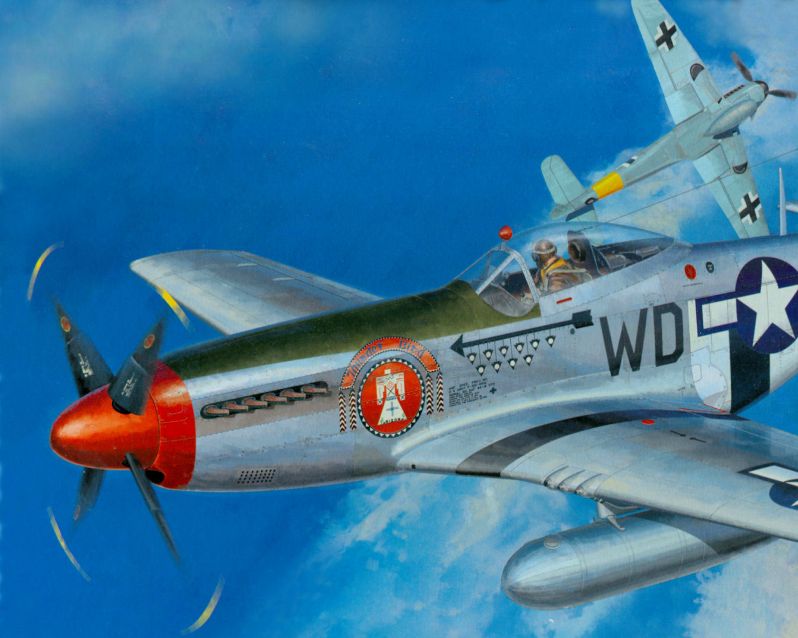 Das North American P-51 Mustang Fighter Wallpaper 1600x1280