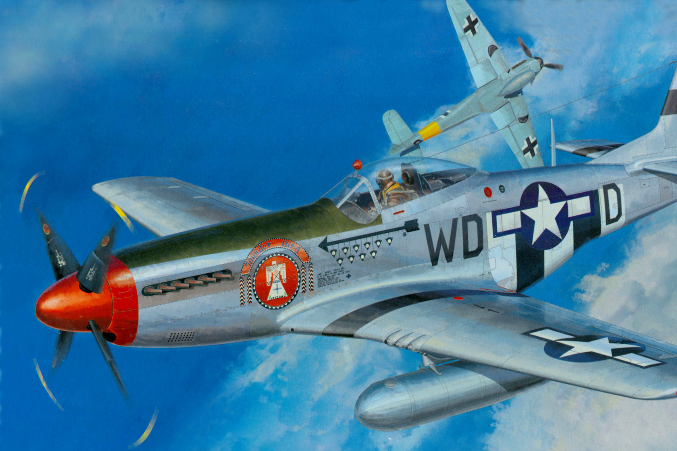Das North American P-51 Mustang Fighter Wallpaper 2880x1920
