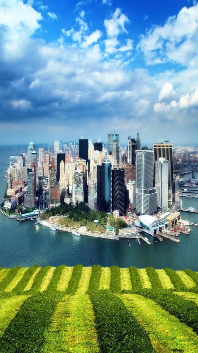 Das City Island Wallpaper 640x1136
