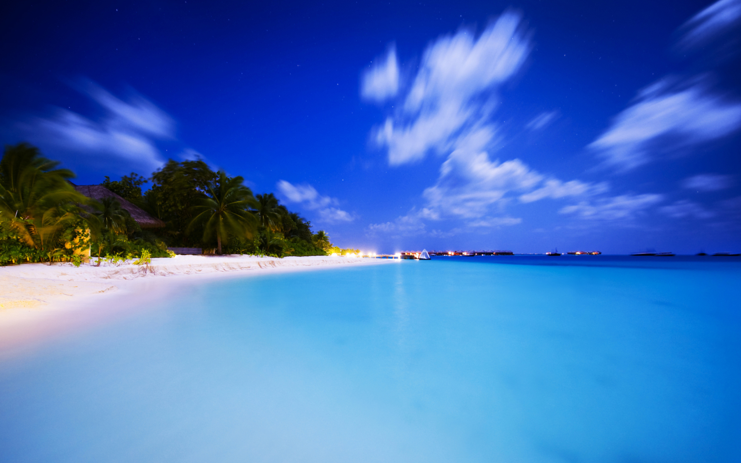 Tropical Summer Beach HDR wallpaper 2560x1600