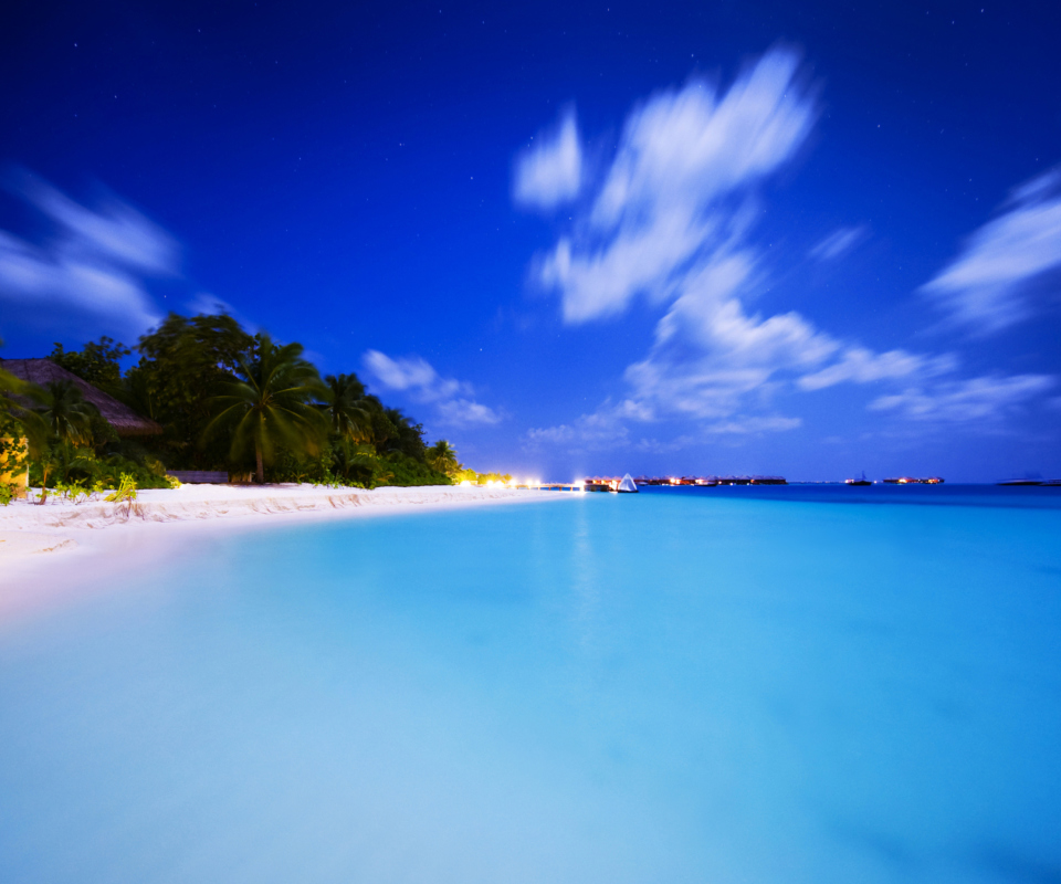 Das Tropical Summer Beach HDR Wallpaper 960x800