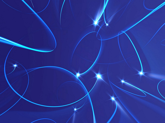 Blue Shine Rays wallpaper 640x480