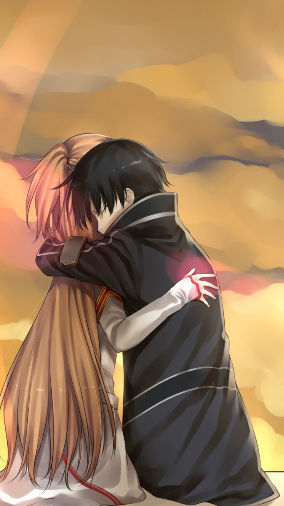 Das Anime Hug Wallpaper 1080x1920