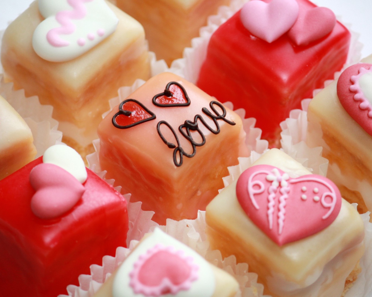 Fondo de pantalla Love Cupcakes 1280x1024