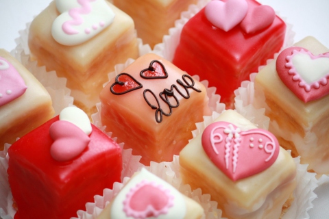 Sfondi Love Cupcakes 480x320