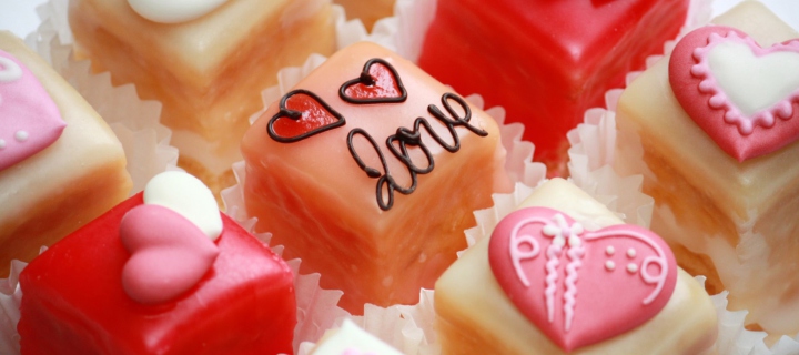 Das Love Cupcakes Wallpaper 720x320