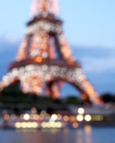 Fondo de pantalla Paris City Lights 128x160