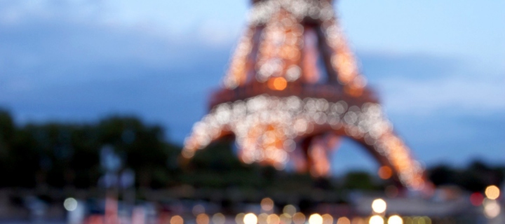 Das Paris City Lights Wallpaper 720x320