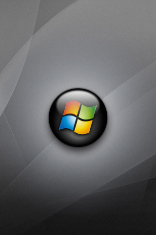 Das Windows Vista Grey Wallpaper 320x480