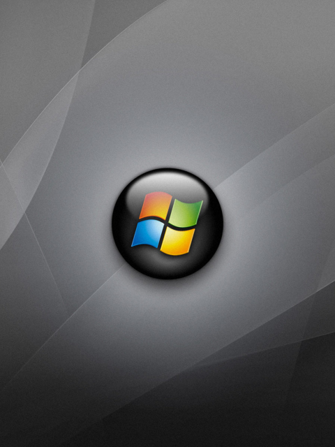 Das Windows Vista Grey Wallpaper 480x640