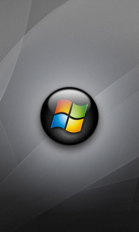 Fondo de pantalla Windows Vista Grey 480x800