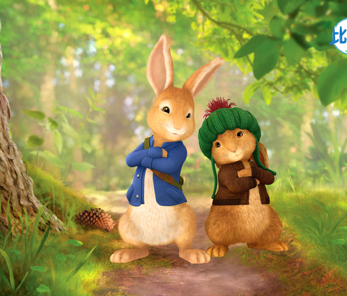 Fondo de pantalla Peter Rabbit with Flopsy 1200x1024