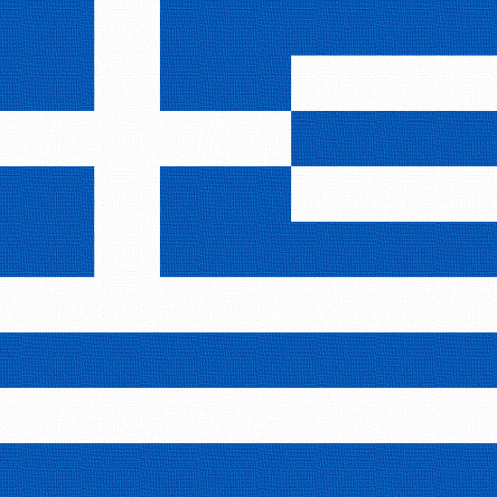 Das Greece Flag Wallpaper 1024x1024