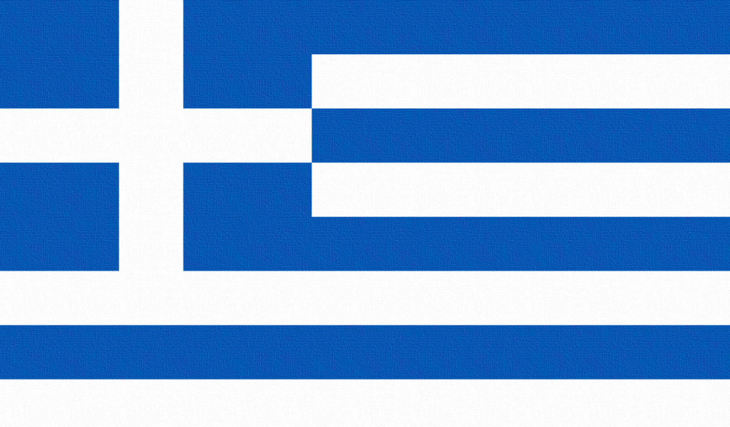 Das Greece Flag Wallpaper 1024x600