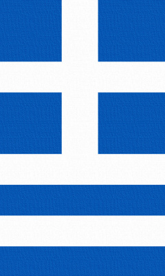 Das Greece Flag Wallpaper 240x400