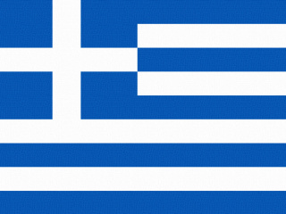 Обои Greece Flag 320x240