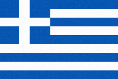 Das Greece Flag Wallpaper 480x320