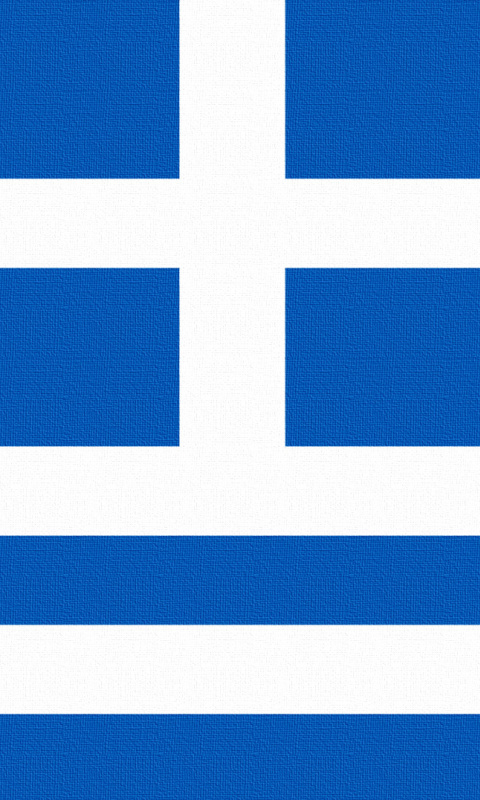 Das Greece Flag Wallpaper 480x800