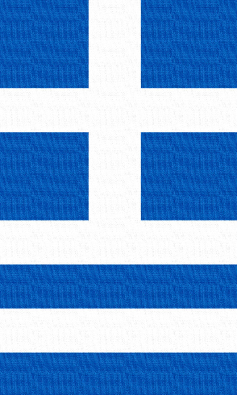Das Greece Flag Wallpaper 768x1280