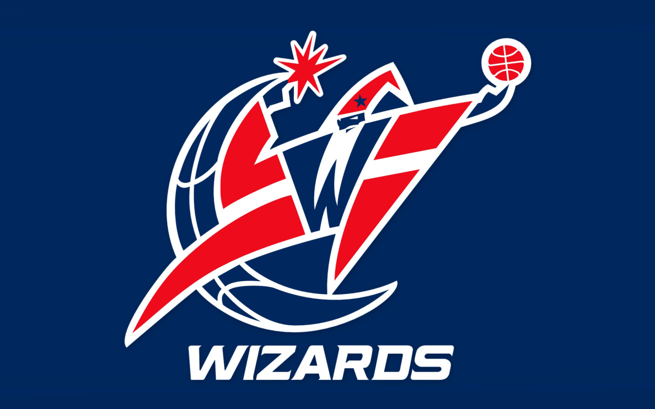 Das Washington Wizards Blue Logo Wallpaper 1280x800
